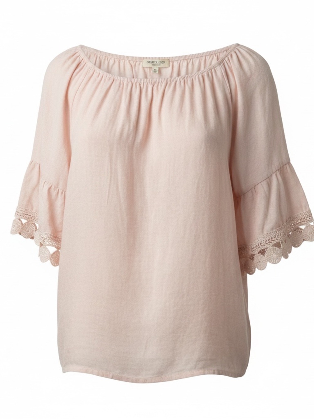 Blush Pink Lien Blouse hand made in Italy